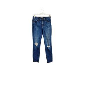 Madewell 27 Women's Jeans Skinny Crop High-Rise Distressed